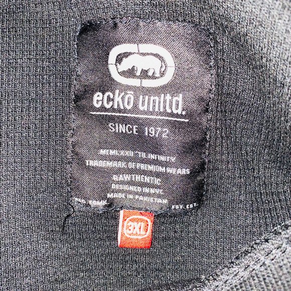 Ecko Unltd Complex Eckonomics Black Thermal Shirt - Picture 10 of 10